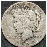 1924-S Peace Silver Dollar