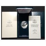 1991 Koren War Memorial Proof Silver Dollar MIB