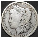 1890-O Morgan Silver Dollar