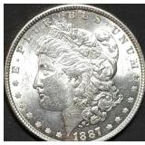 1887 Morgan Silver Dollar Gem BU