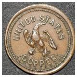 1863 Patriotic IOU Civil War Token