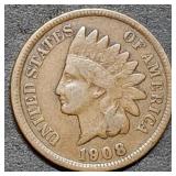 1908 Indian Head Cent
