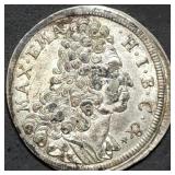 1790 30 Kreuzer (1/2 Thaler) Silver Coin Bavaria