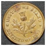 1863 Patriotic Civil War Token