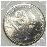 1989 Apollo 11 First Men on the Moon $5 Comm.