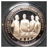 Franklin Mint 45mm Bronze US History Medal 1923