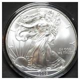 2009 1oz Silver Eagle BU in Capsule