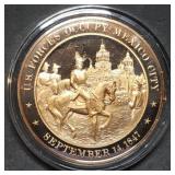 Franklin Mint 45mm Bronze US History Medal 1847