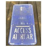 Aluminum Parking Sign