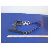 Vintage Security Belt w/ Handcuffs (no keys)