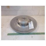 Hand Wrought Aluminum Tray w/ Covered Dish