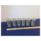 (6) Vintage Emergency Drinking Water Cans