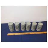 (6) Vintage Emergency Drinking Water Cans