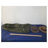 Vintage Boy Scout Hats & Duffle Bag