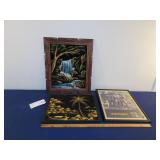 (2) Paintings & (1) Framed Vietnam Print