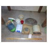 Crock, Antique Churn Top, Etc