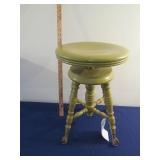 Antique Claw Foot Piano Stool