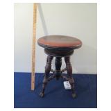 Antique Claw Foot Piano Stool