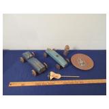 Vintage Pine Wood Derby Cars, Etc