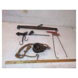 Antique Pulley, Scales, Etc.