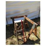 Step Ladder & Saw Horses