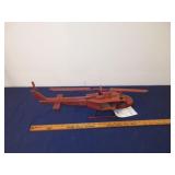 Wooden Handcrafted Military Helicopter