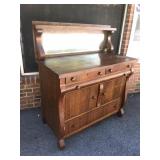 Antique Solid OAK Dresser w/Mirror VERY NICE!