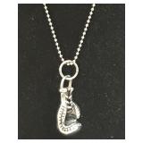 Stainless Steel Boxing Glove Necklace Pendant