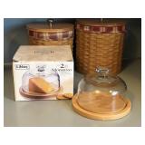 New (?) Libbey Moderna Cheese Dome Plate