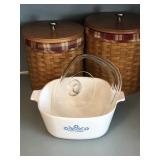 Corning Blue Cornflower 2.5 Quart Casserole Dish