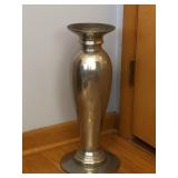 19 Inch Polished Cast Aluminum Vase