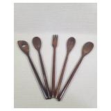 Wooden Utensil 5 Piece Set