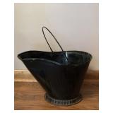 Vintage Black Coal Bucket