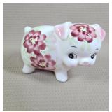 Ceramic Floral Piggy Bank