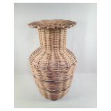 Large Woven Wicker Vase NICE!