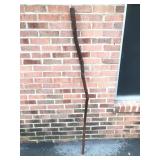 65in Natural Wood Walking Stick- Sanded & Stained