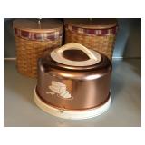 Vintage Mirro Aluminum Cake Carrier