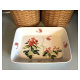 Shakespeare Garden Mann Pottery Casserole/Tray