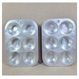 Pair Of Vintage Chiltonware Muffin Tins