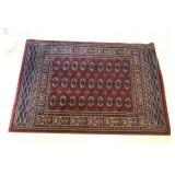 58in x 39in Burgundy/Blue AreaRug