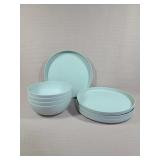 Plastic Picnic Bowl & Plate Set