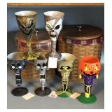 Set of 6 New Halloween Goblets