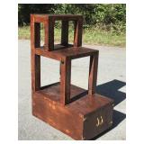 Handmade TV Stand w/Electric & Storage