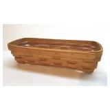 2002 Longaberger Cracker Basket w/Protector