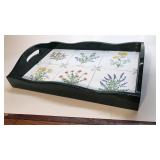 Ceramic Tile Serving Tray w/ Hand Painted Spices