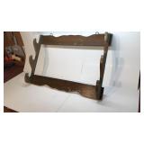 Vintage Wooden Gun Rack Wall Hanging