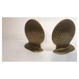 Brass Bookends Seashells