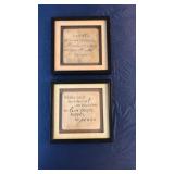 (2) Shadow Box Wall art Pictures