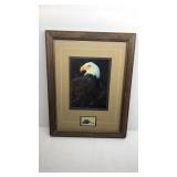 American Bald Eagle Stamp 6 cent FRAMED 1970