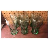 (6) Coca-Cola Glasses